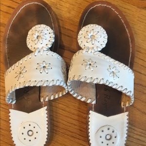 White Jack Rogers Palm Beach sandals